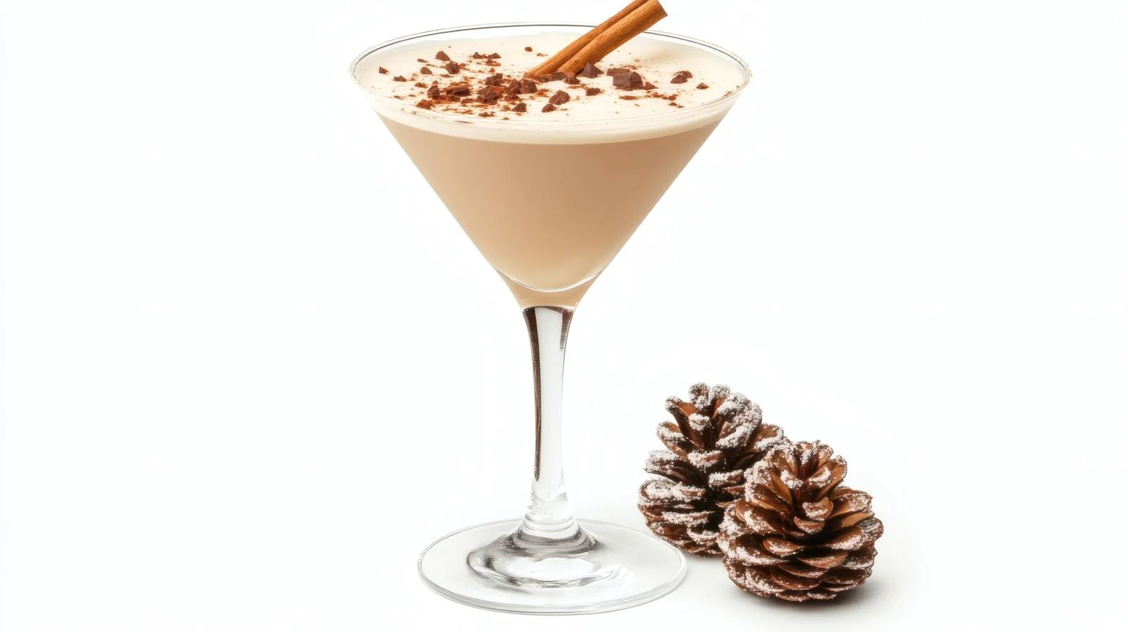 Elegant Christmas Brandy Alexander Cocktail Glass — free download from Dotvec