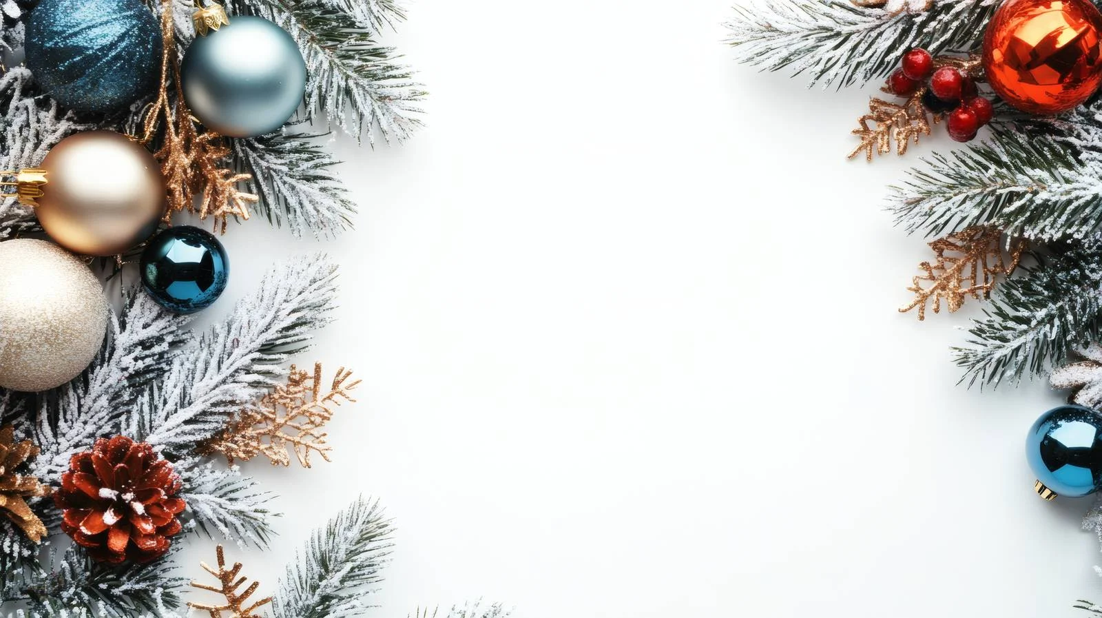 Elegant Christmas Items on White Background — free download from Dotvec