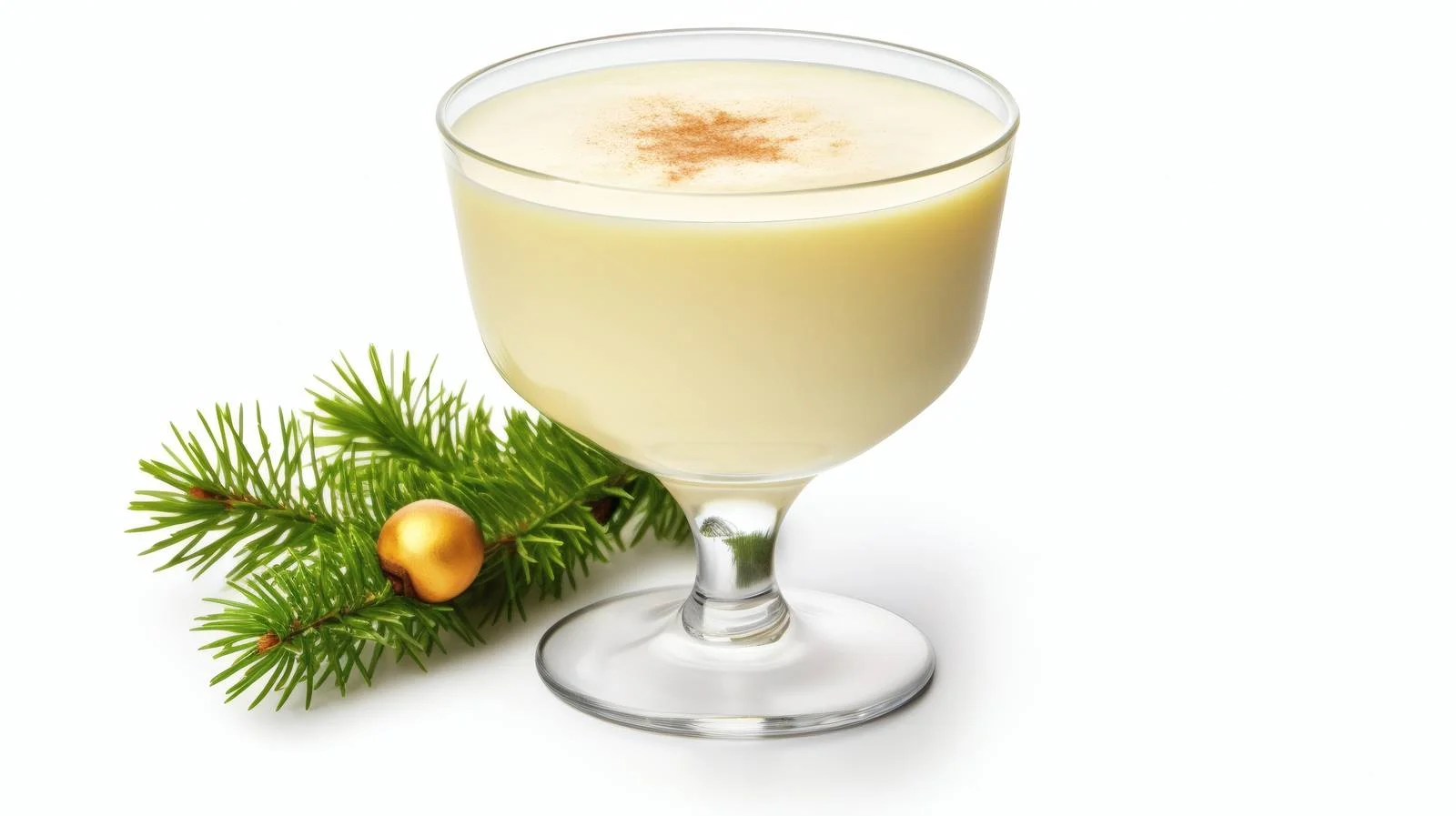Festive Eggnog Cocktail on White Background — free download from Dotvec