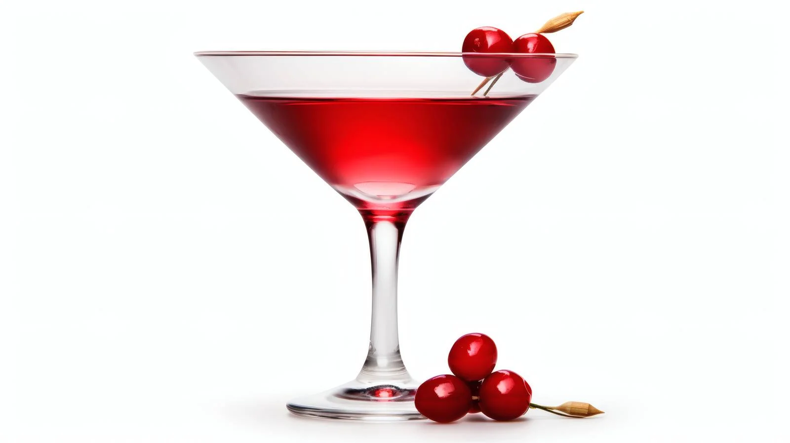 Elegant Christmas Martini Cocktail on White — free download from Dotvec