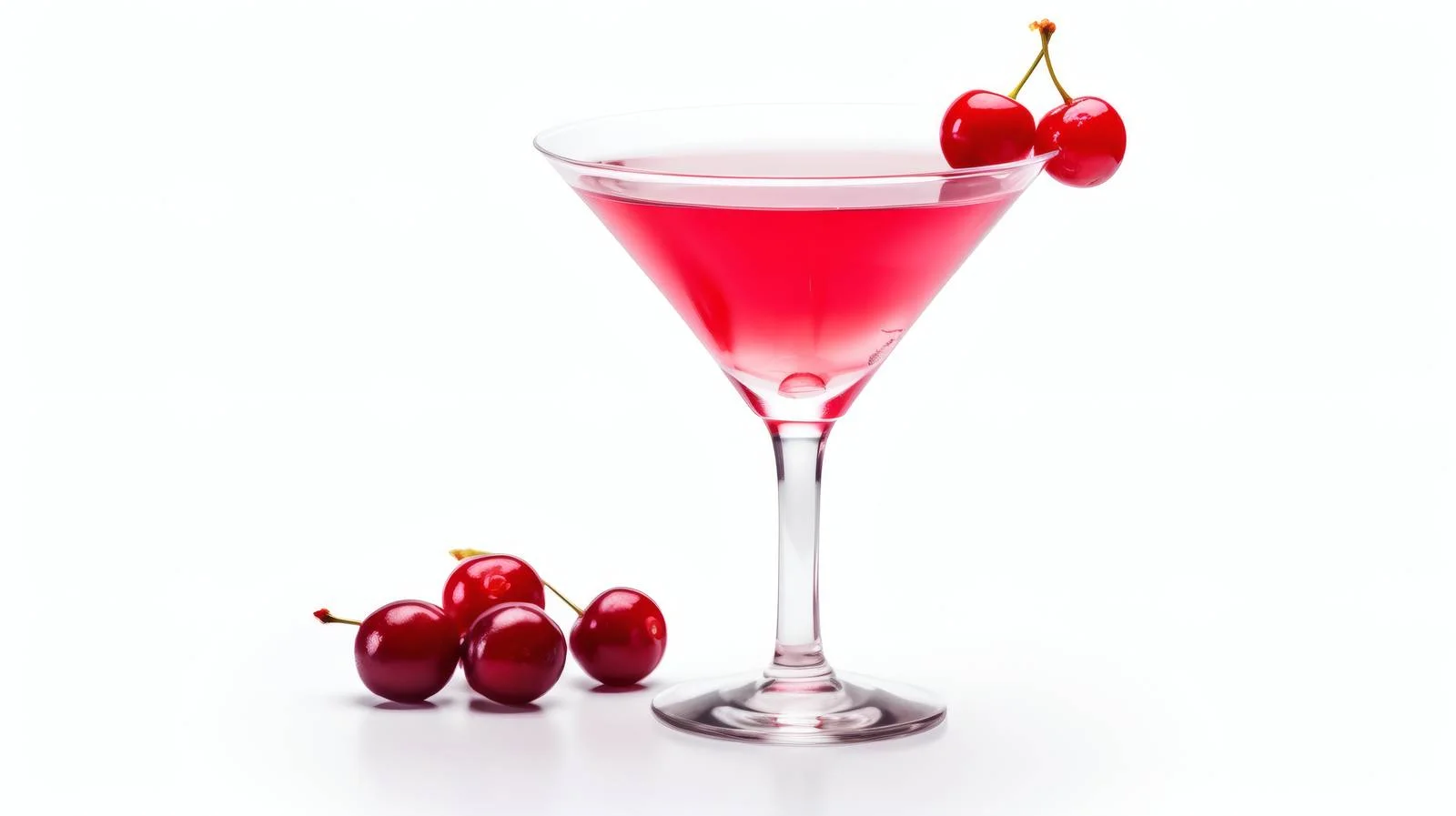 Festive Christmas Martini Cocktail on White — free download from Dotvec