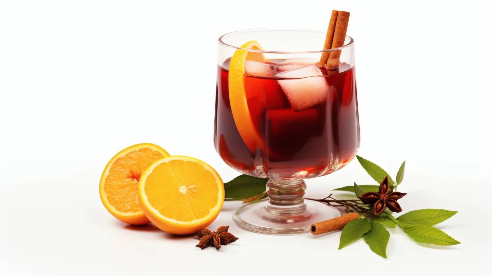 Festive Mulled Wine on White Background — free download from Dotvec