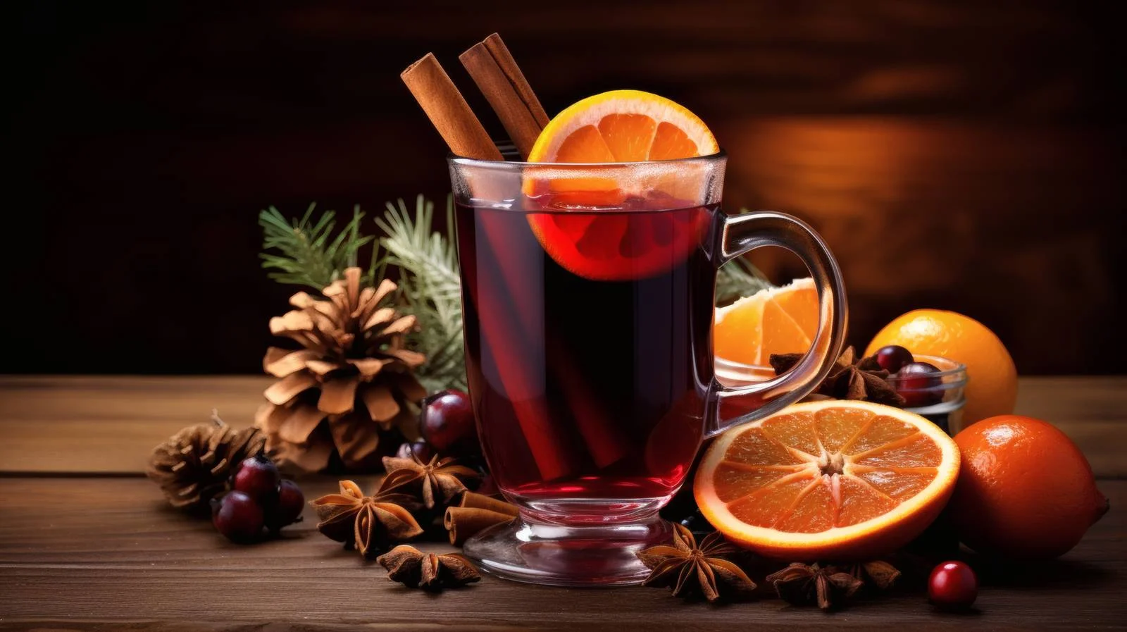 Festive Mulled Wine on White Background — free download from Dotvec