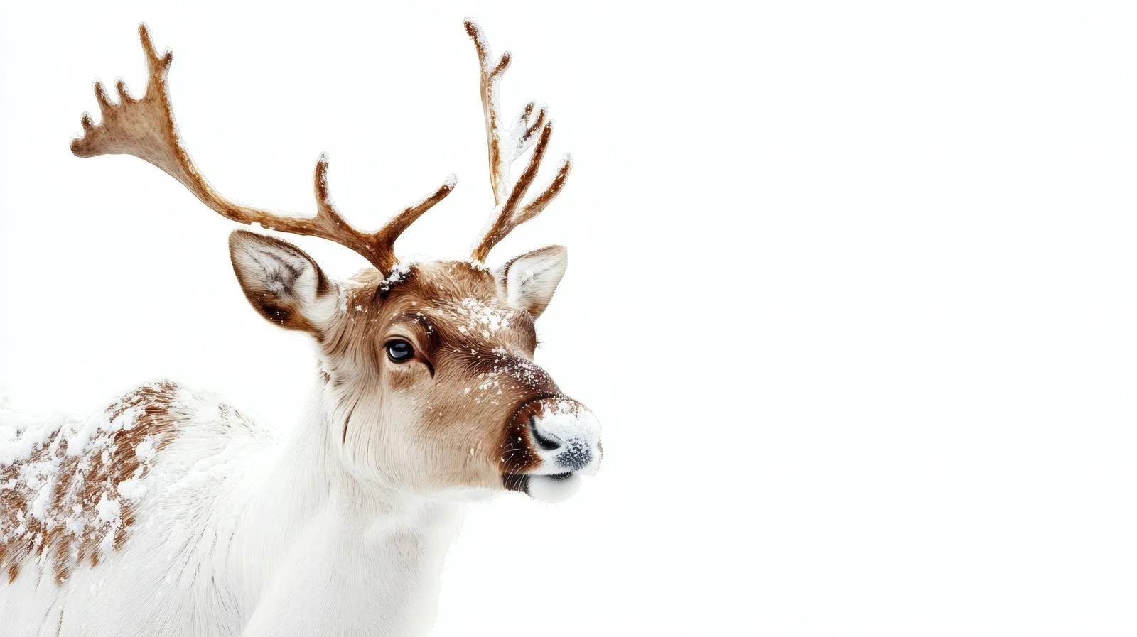 Festive Rudolph in Snowy Forest Solitude — free download from Dotvec