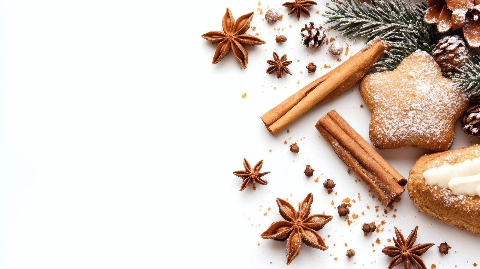Festive bakery decor with isolated spices — free download from Dotvec