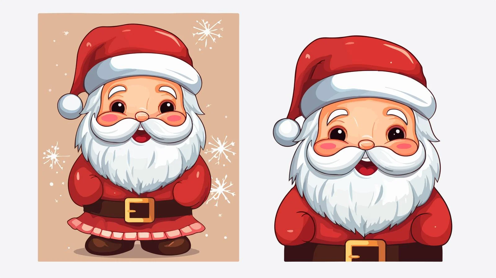 Santa Christmas Greeting Card Template — free download from Dotvec