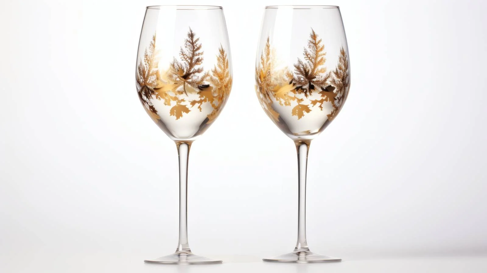 Elegant Christmas Champagne Glasses on White — free download from Dotvec