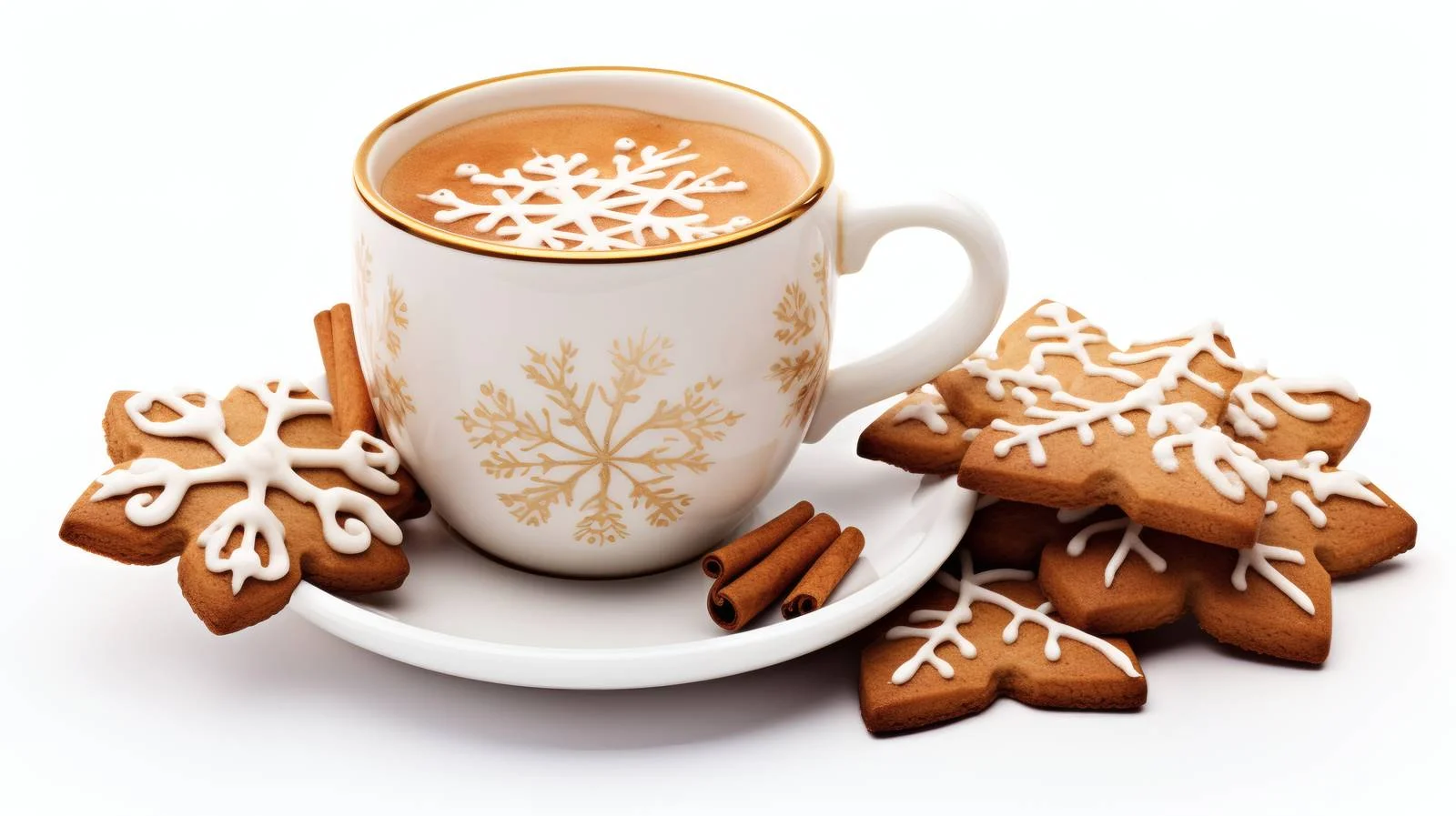 Festive Coffee and Gingerbread Treats — free download from Dotvec