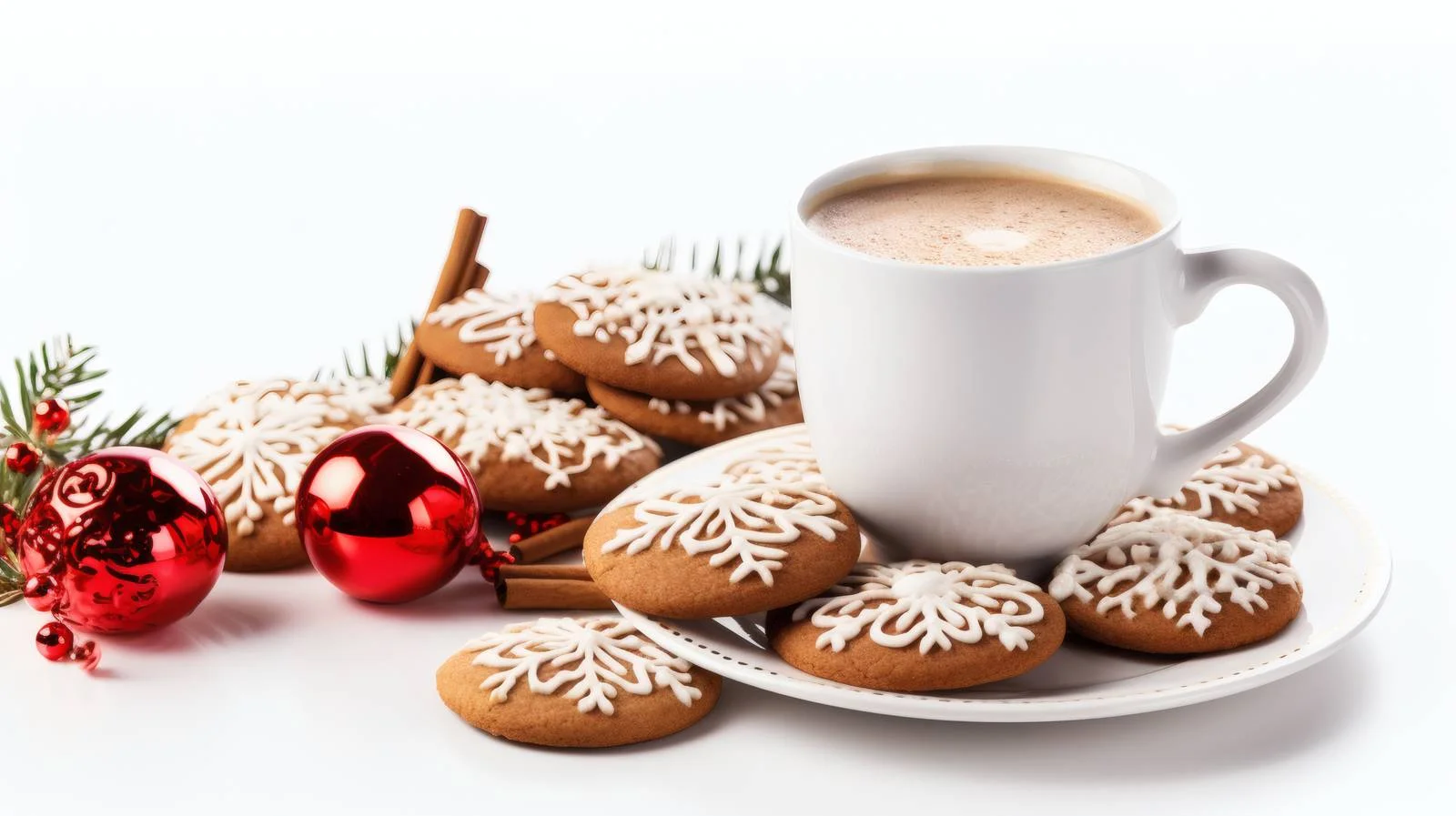 Festive Holiday Coffee and Gingerbread Treats — free download from Dotvec