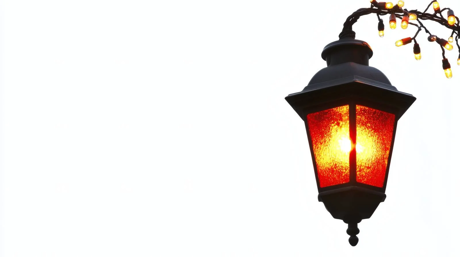 Festive Outdoor Lantern with Lights Isolated — free download from Dotvec