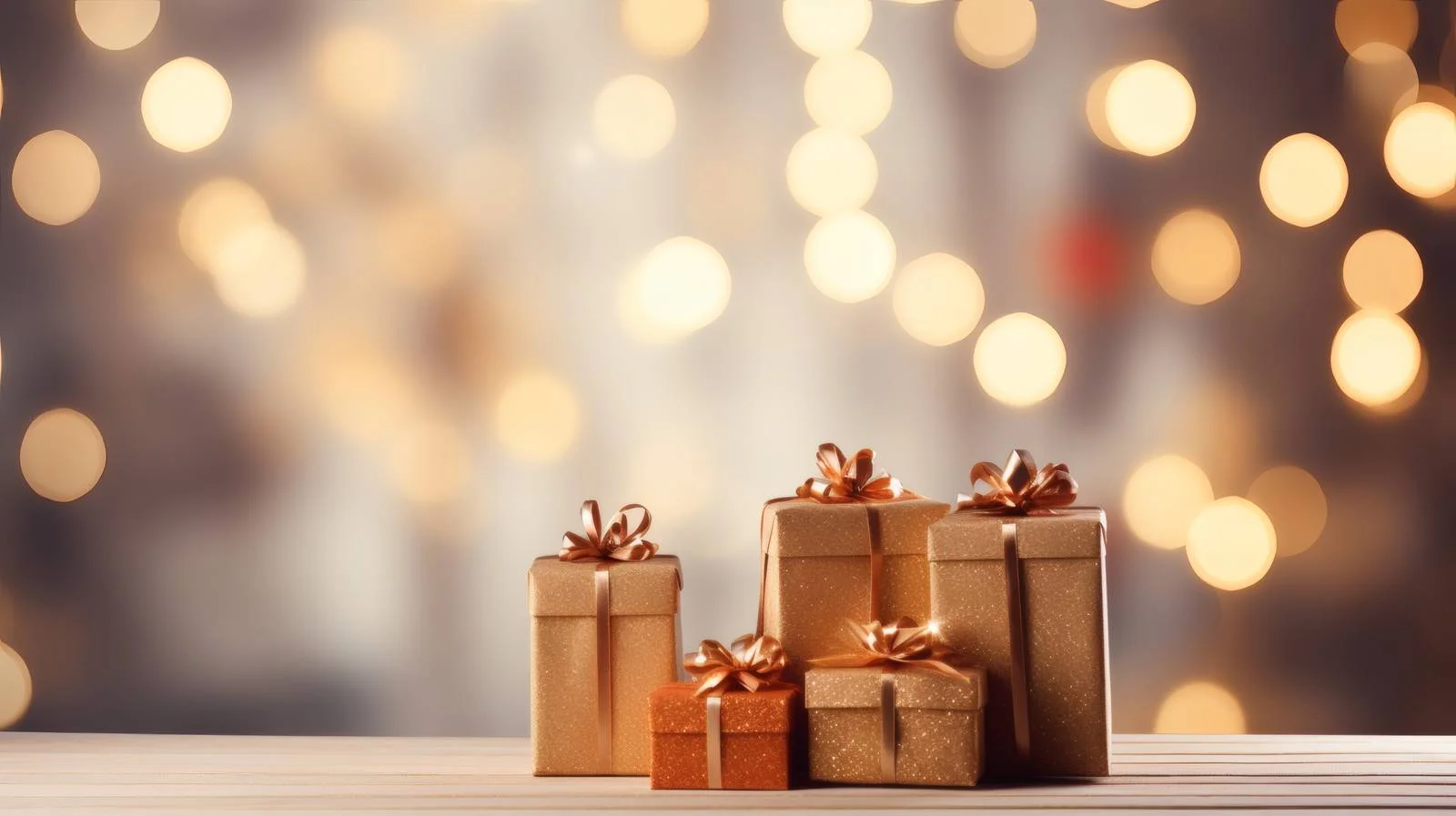 Festive Christmas Gifts with Elegant Blur — free download from Dotvec