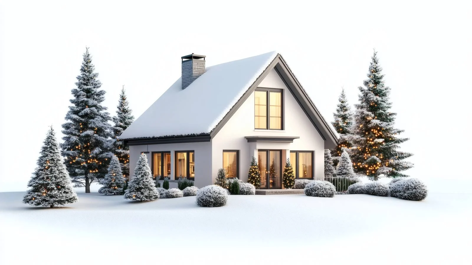 Festive Holiday Home Decor on White Background — free download from Dotvec