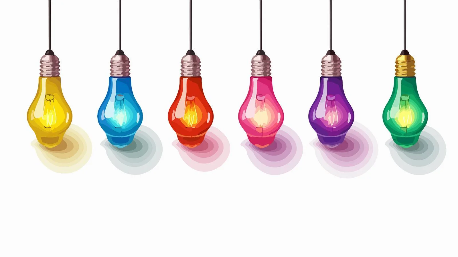 Vibrant Christmas Light Bulbs Display — free download from Dotvec