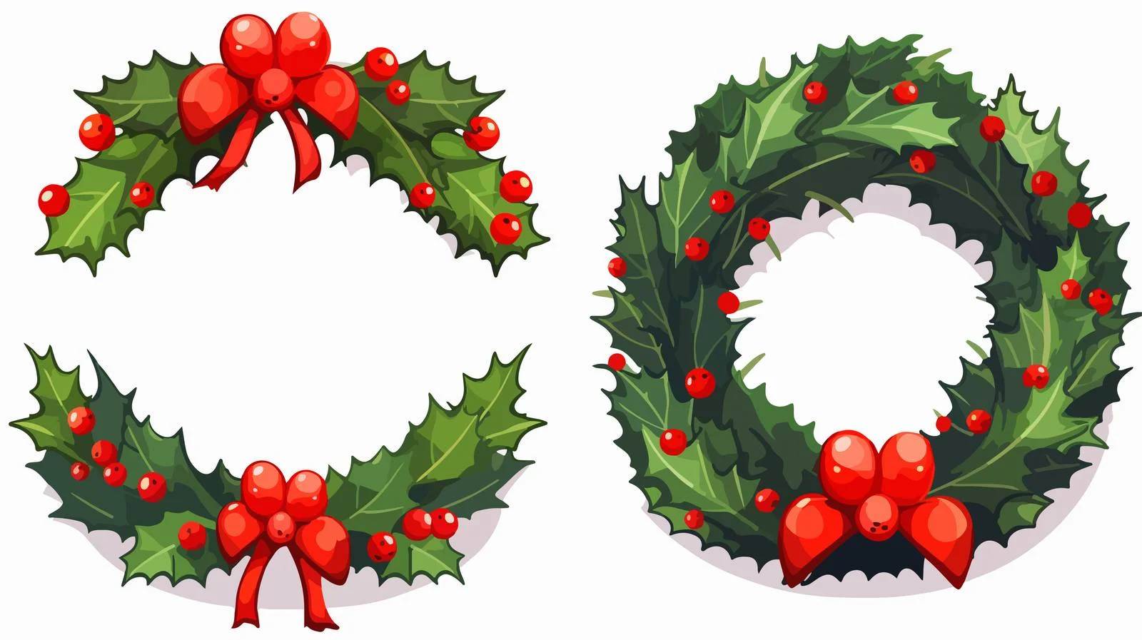 Winter Wreath Vector Illustration — free download from Dotvec