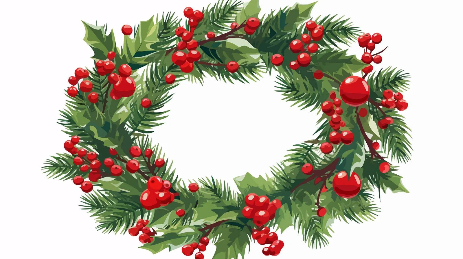 Winter Garland Vector Illustration — free download from Dotvec