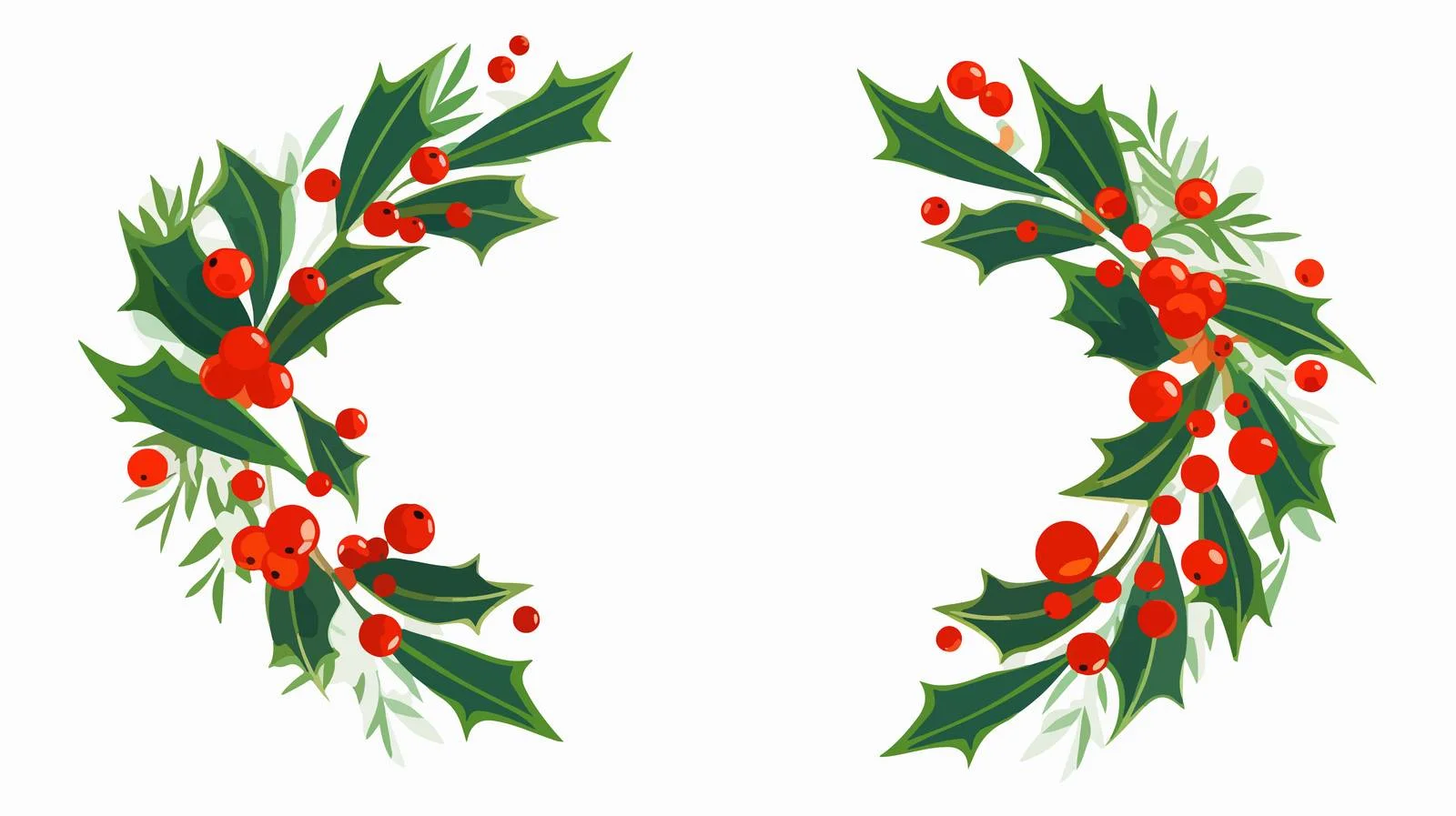 Winter Wreath Vector Illustration — free download from Dotvec
