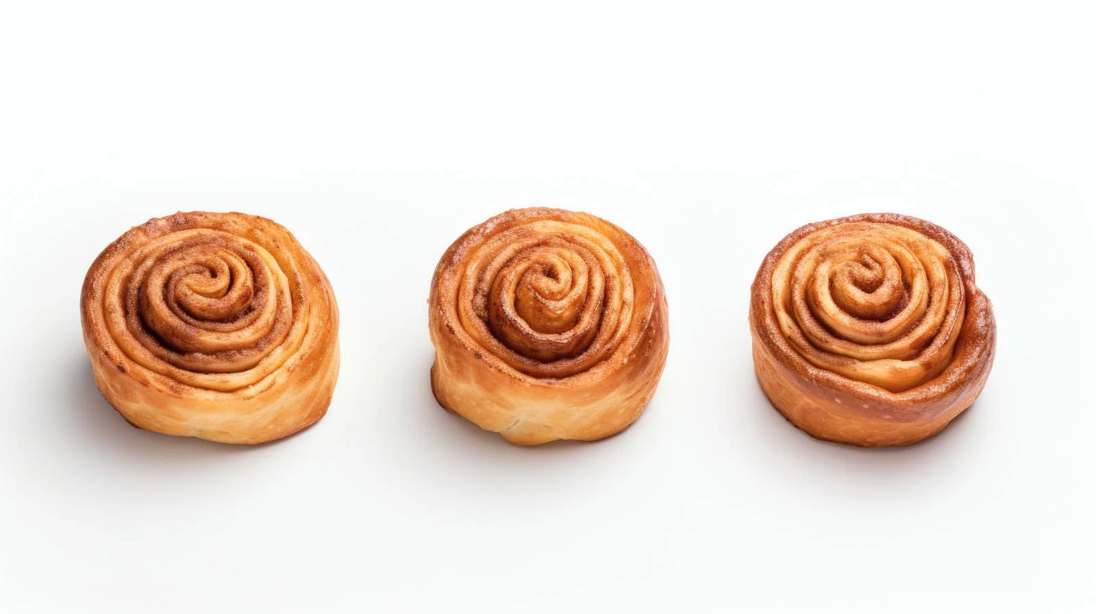 Delicious Cinnamon Rolls on White Background — free download from Dotvec