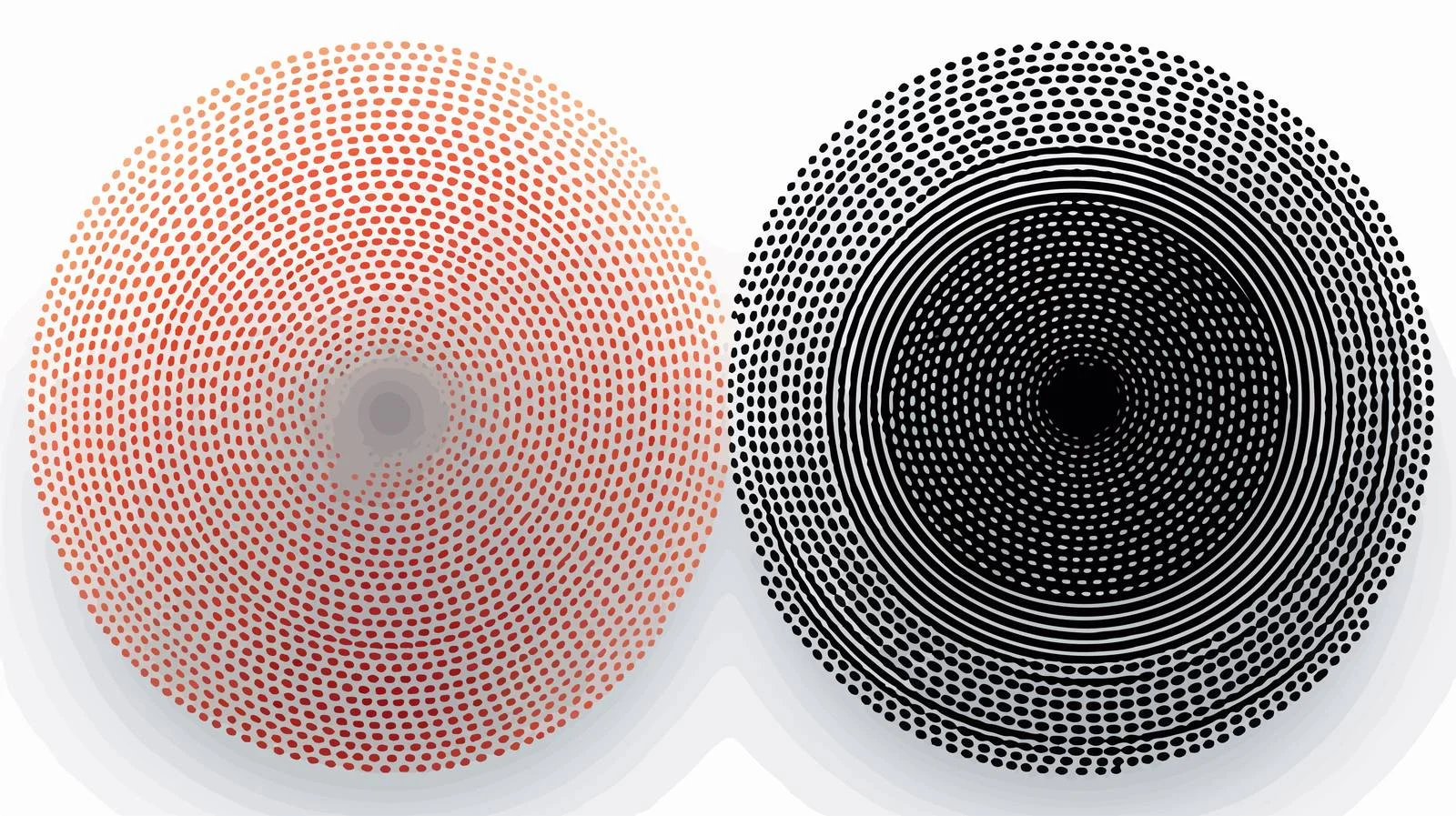 Halftone Gradient Vector Circle Element — free download from Dotvec