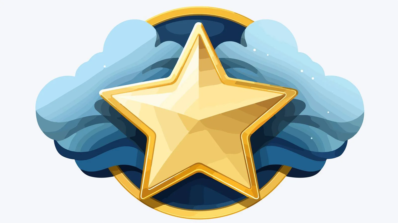 Circular Star Vector Icon Illustration — free download from Dotvec