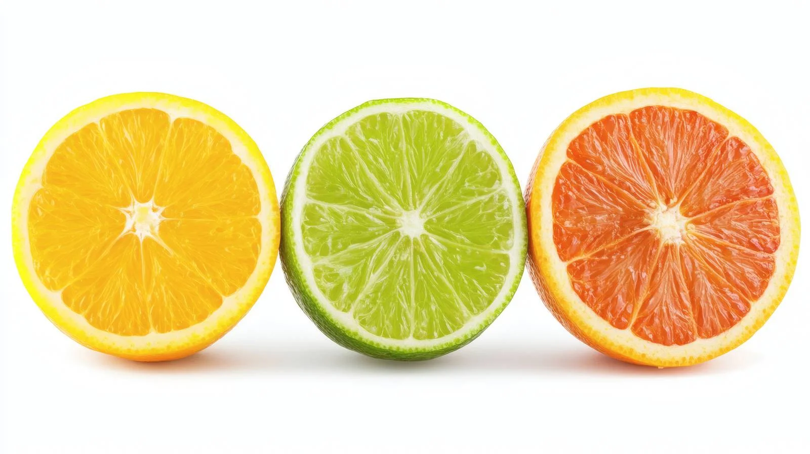 Assorted Citrus Fruit Slices on White — free download from Dotvec
