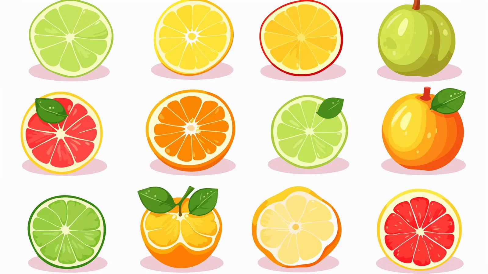 Vitamin C Citrus Fruits Overview — free download from Dotvec