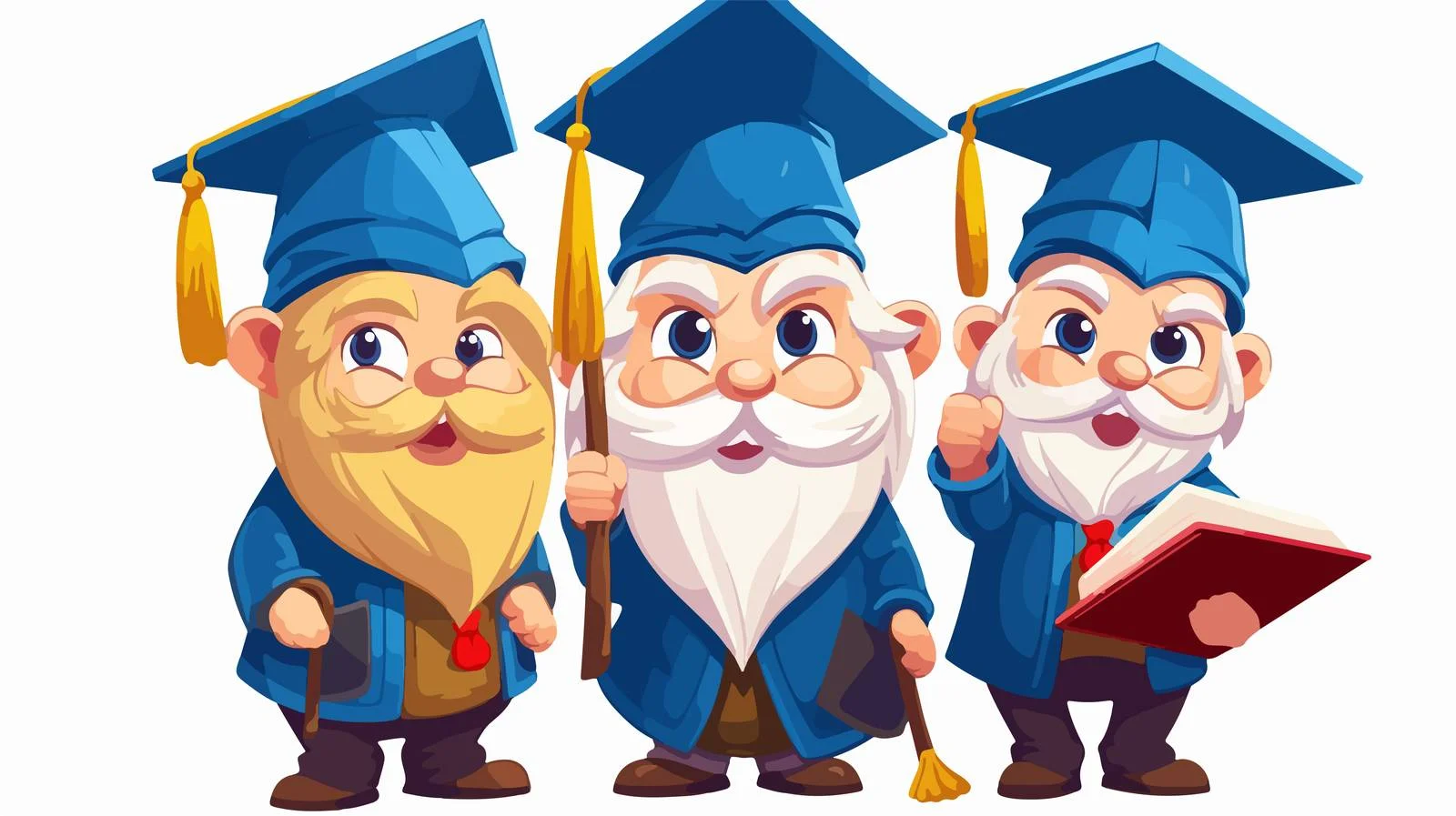 Senior Gnomes Graduation Celebration — free download from Dotvec