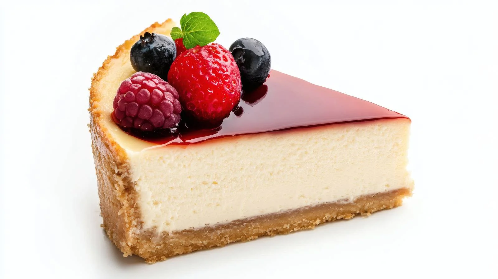 Elegant Classic Cheesecake on White Background — free download from Dotvec