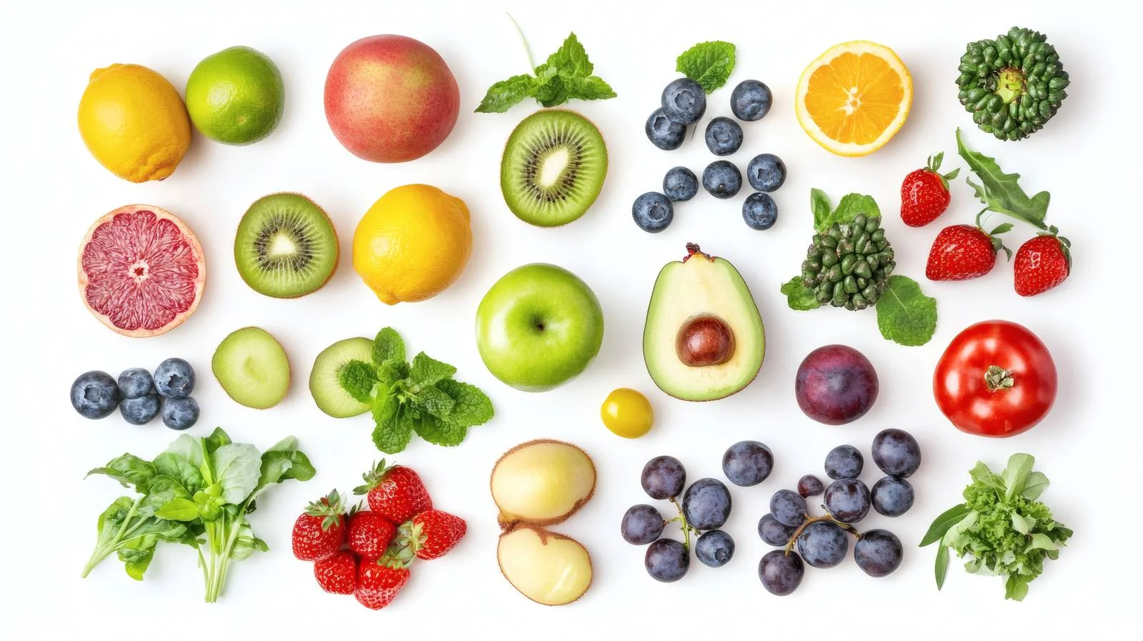 Healthy eating concept on white background — free download from Dotvec