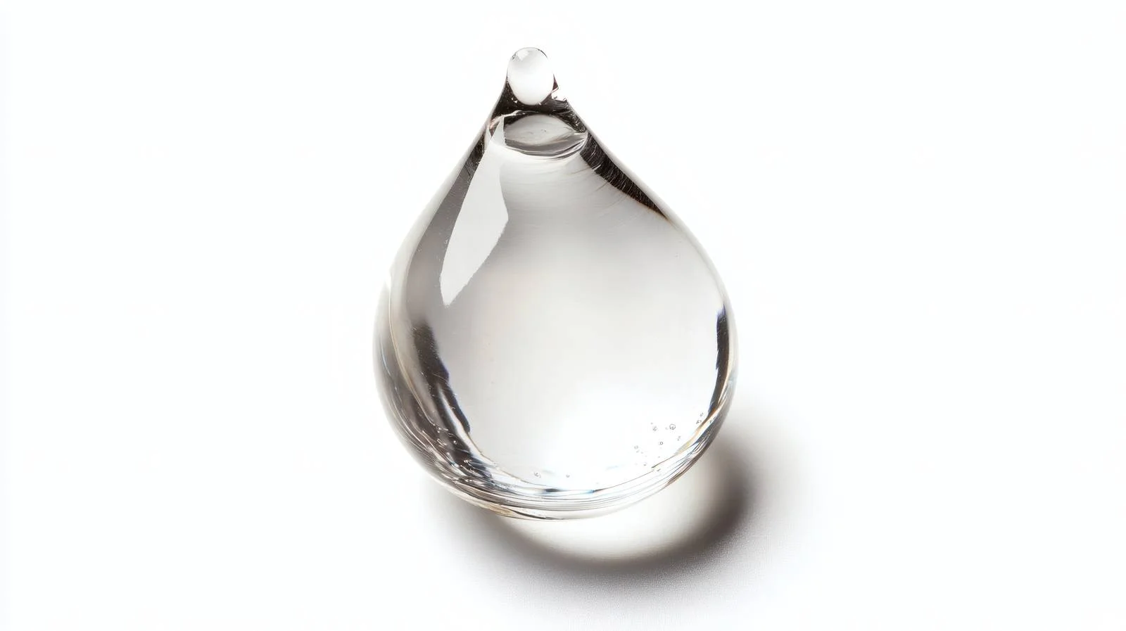 Transparent gel drop on white background — free download from Dotvec