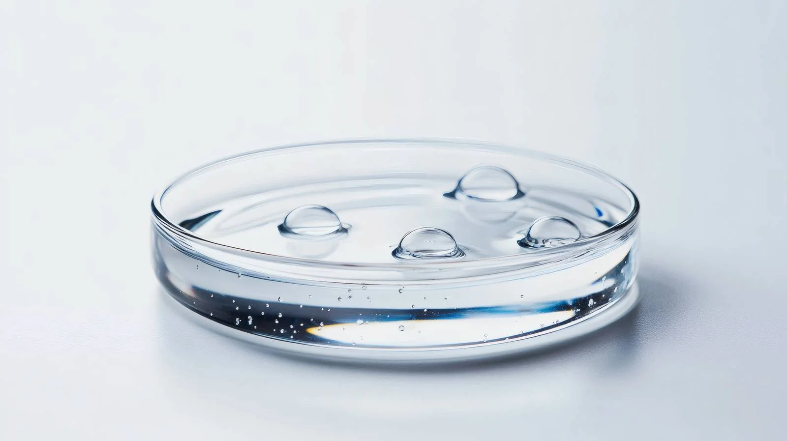 Transparent Gel Drops in Petri Dish — free download from Dotvec