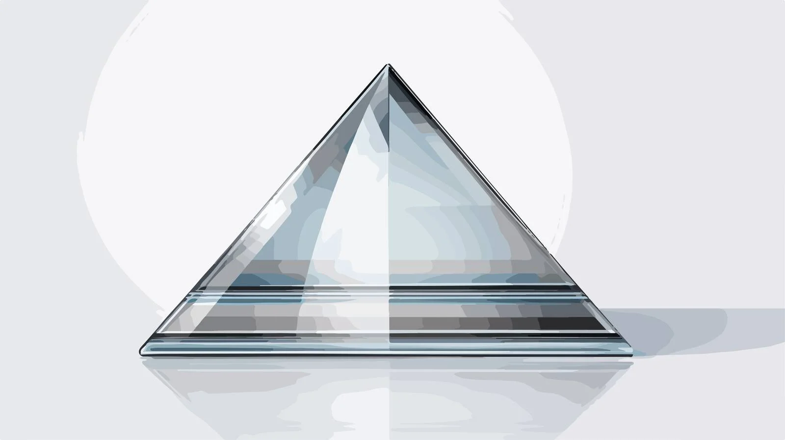 Elegant Glass Pyramid Showcase — free download from Dotvec