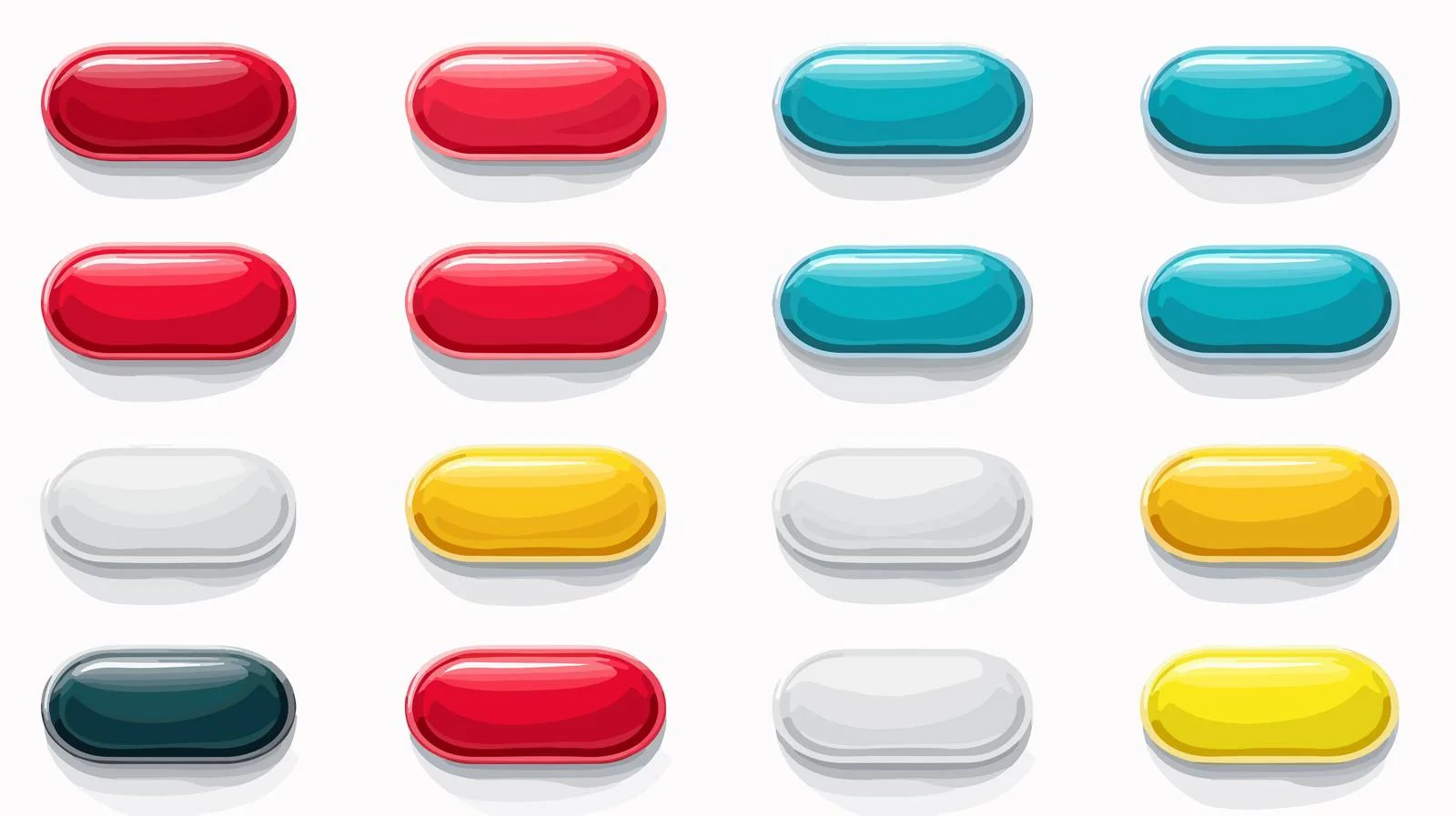 Simple Website Links Button Set — free download from Dotvec