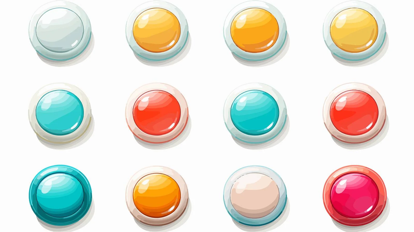 Website Links Vector Button Set — free download from Dotvec