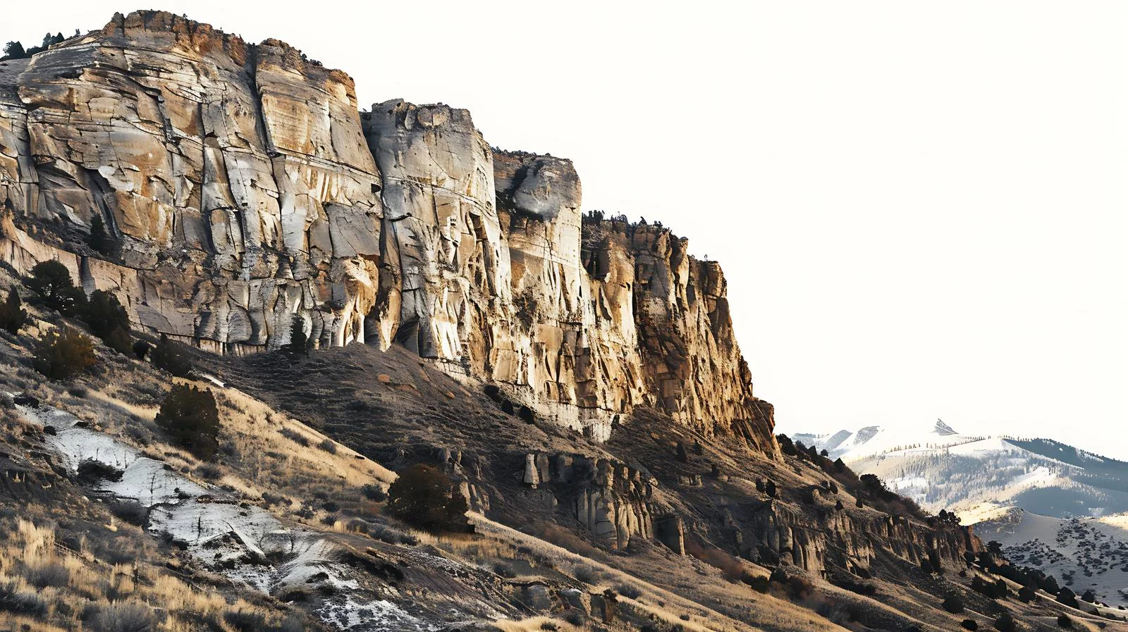 Majestic Cliffs of Absaroka Mountains in Wyoming — free download from Dotvec