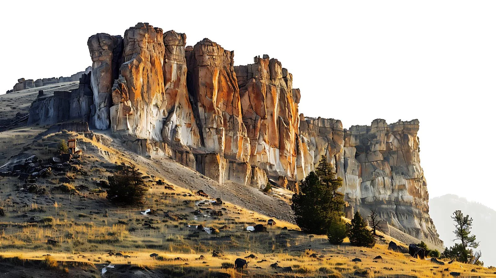 Majestic Cliffs of Absaroka Mountains — free download from Dotvec