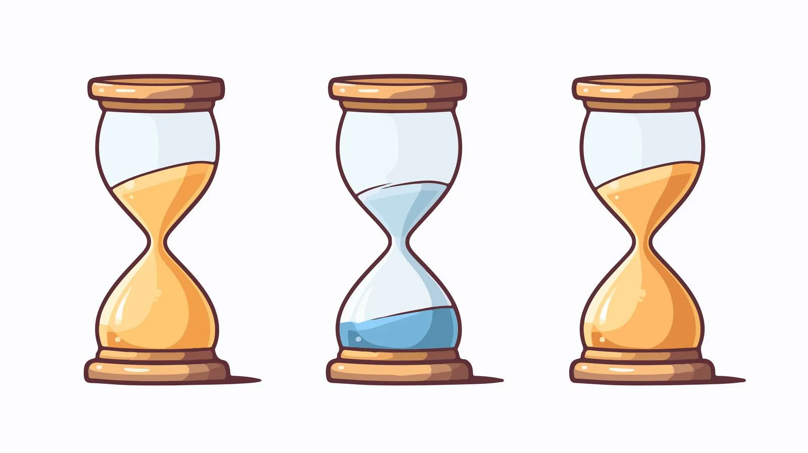 Cartoon Clock Icon Illustration — free download from Dotvec
