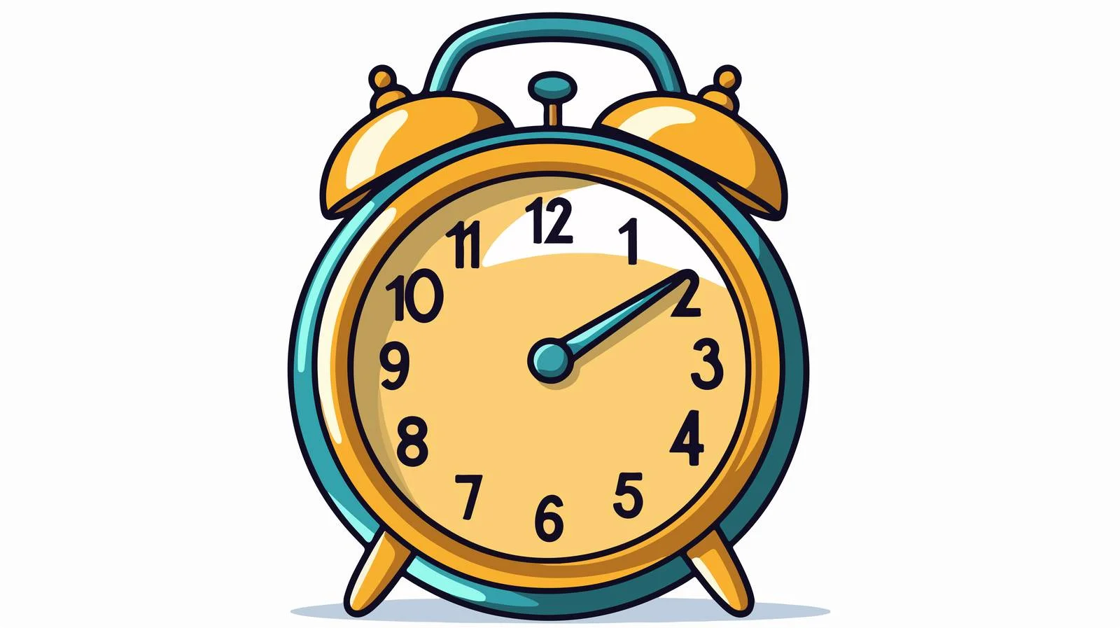 Clock Cartoon Vector Illustration — free download from Dotvec