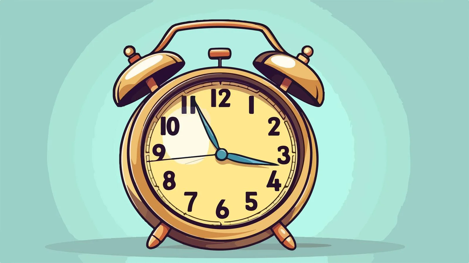 Cartoon Clock Icon Illustration — free download from Dotvec