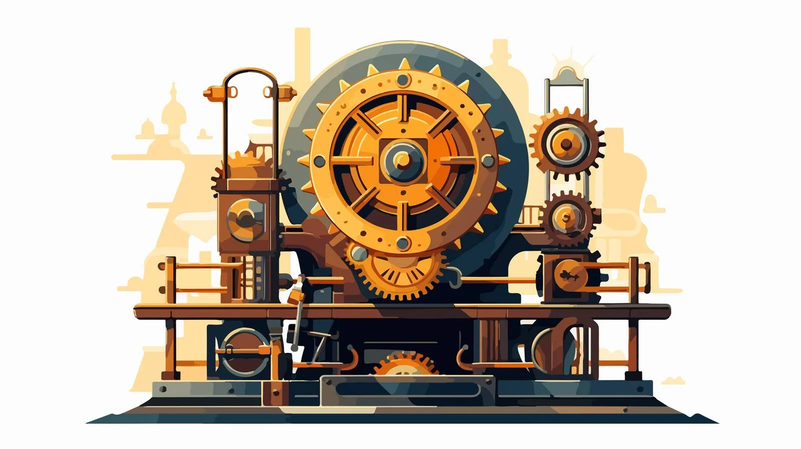 Clock Mechanism Assembly Illustration — free download from Dotvec
