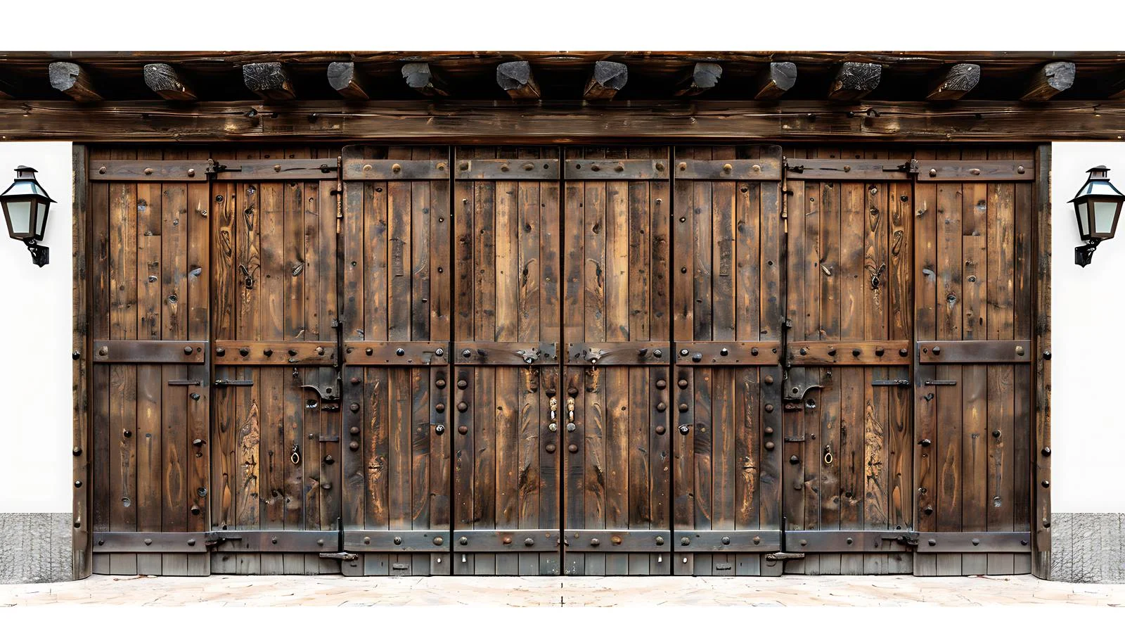 Detailed View of Shut Wooden Entrance — free download from Dotvec
