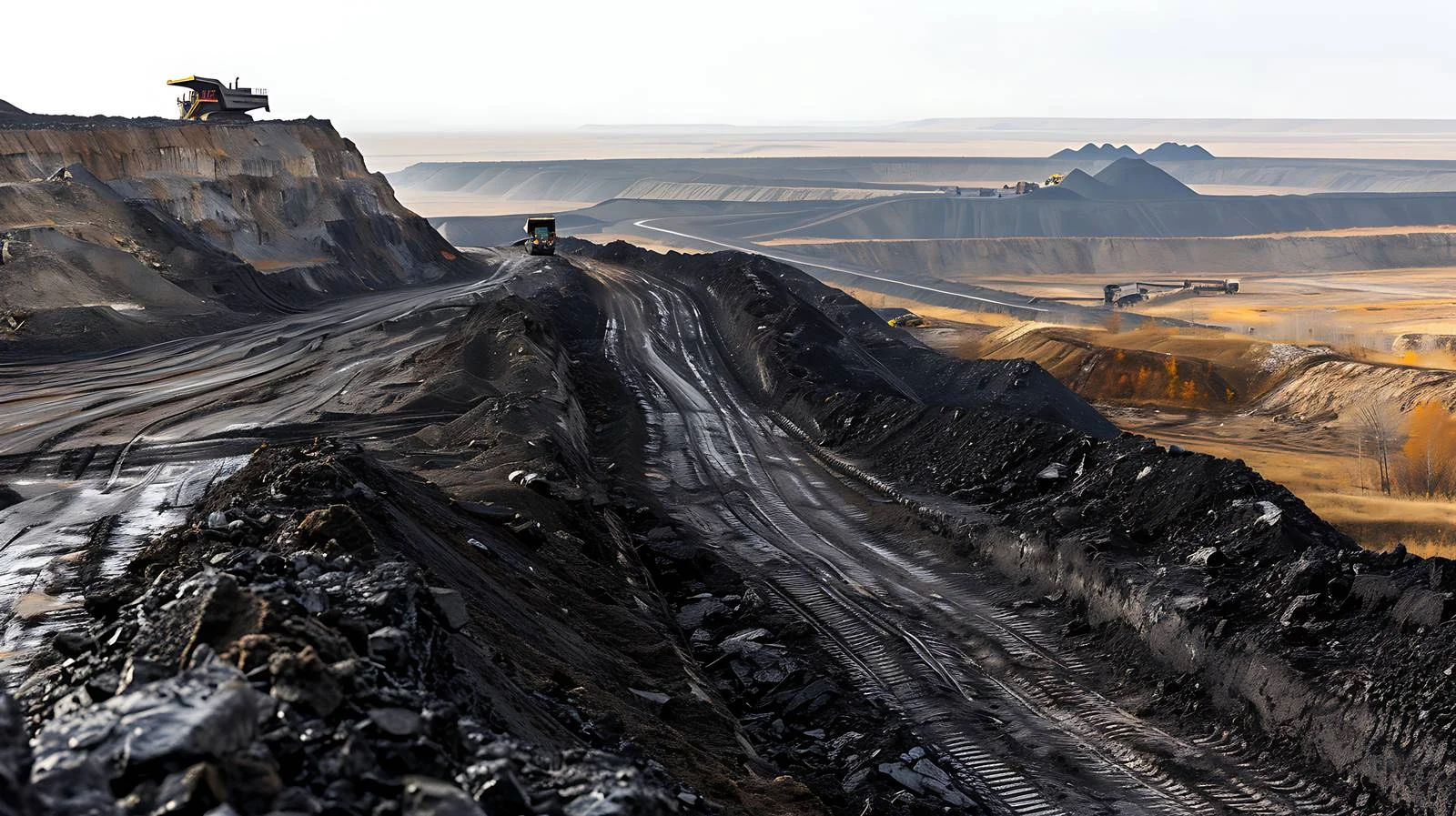 Kazakhstan Coal Mining on White Background — free download from Dotvec