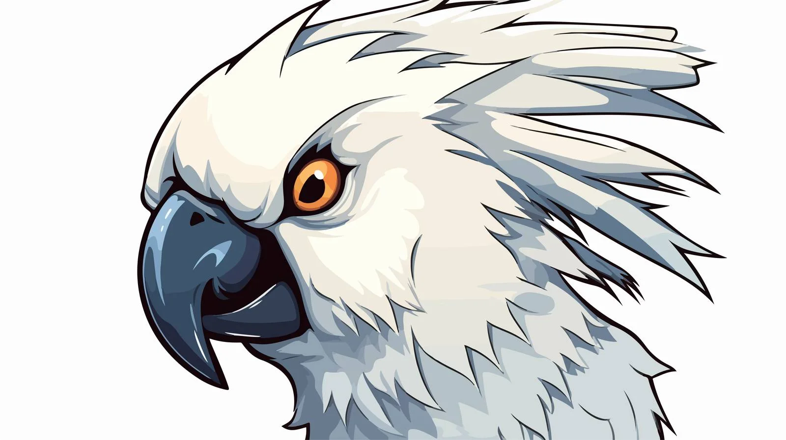 Colorful Parrot Cartoon Sketch — free download from Dotvec