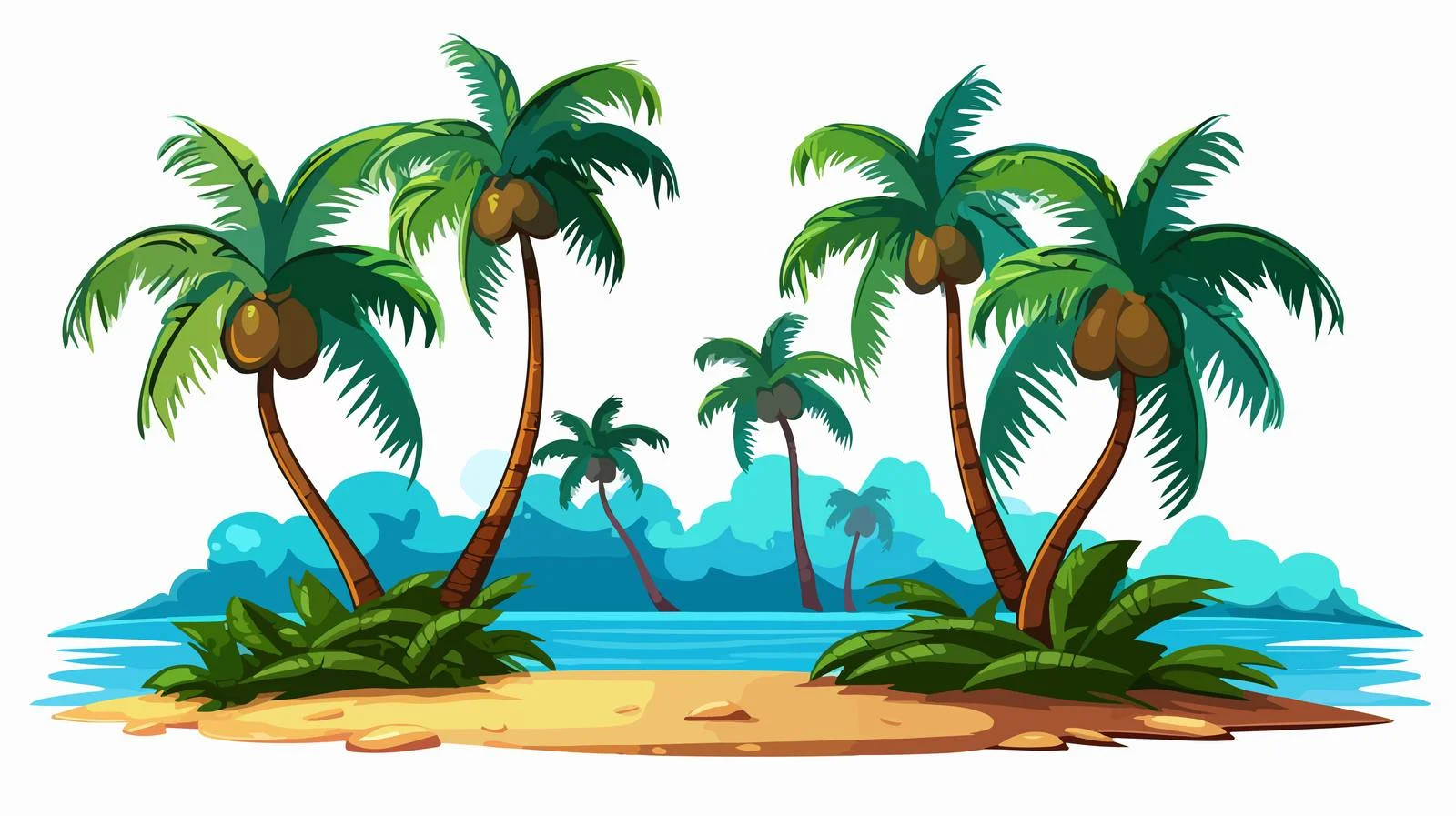 Tropical Paradise Island Vacation Image — free download from Dotvec