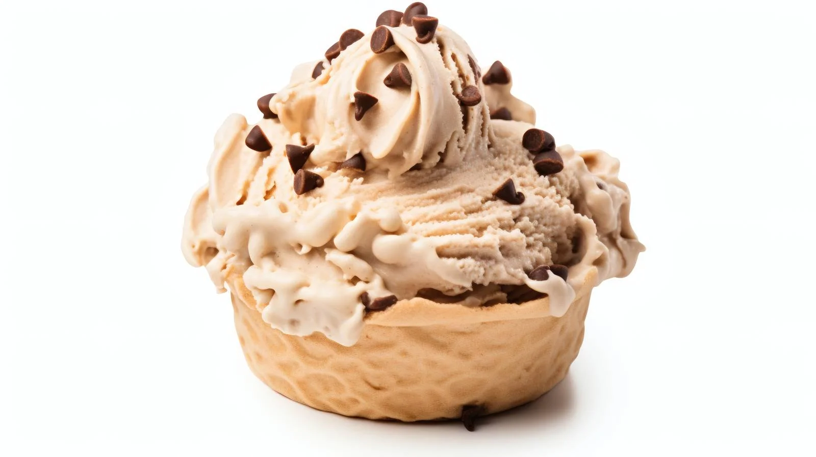 Delicious Coffee Ice Cream on White — free download from Dotvec