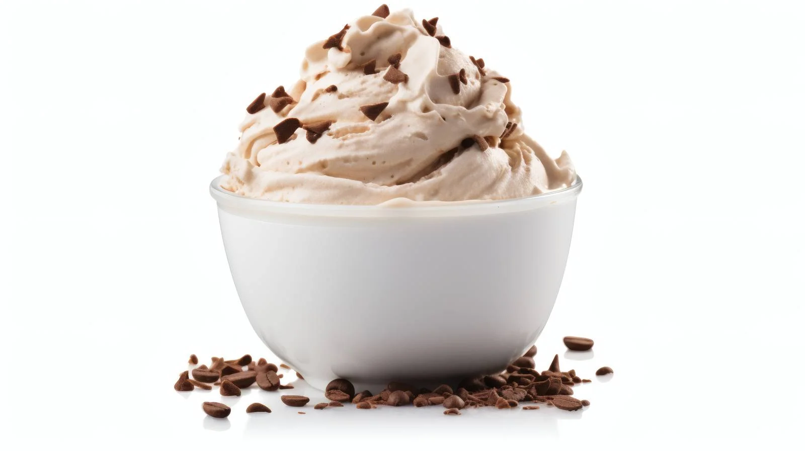 Delicious Coffee Ice Cream on White — free download from Dotvec