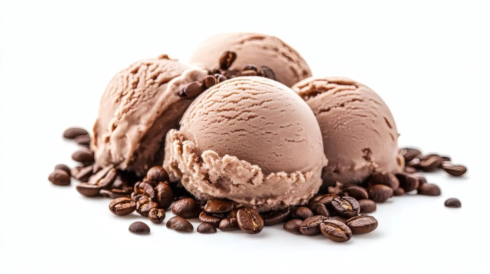 Delicious Coffee Ice Cream on White — free download from Dotvec