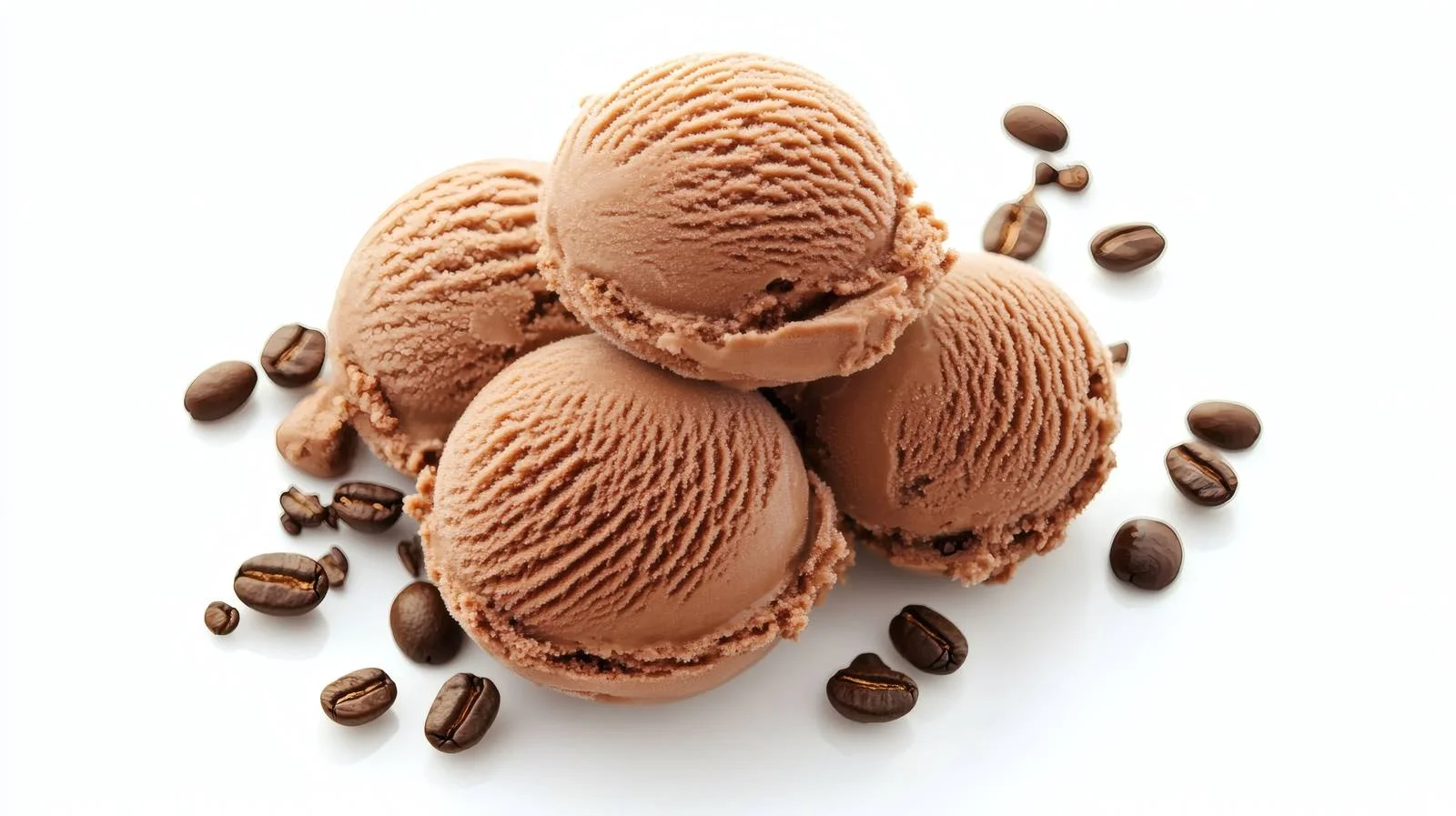 Delicious Coffee Ice Cream on White — free download from Dotvec
