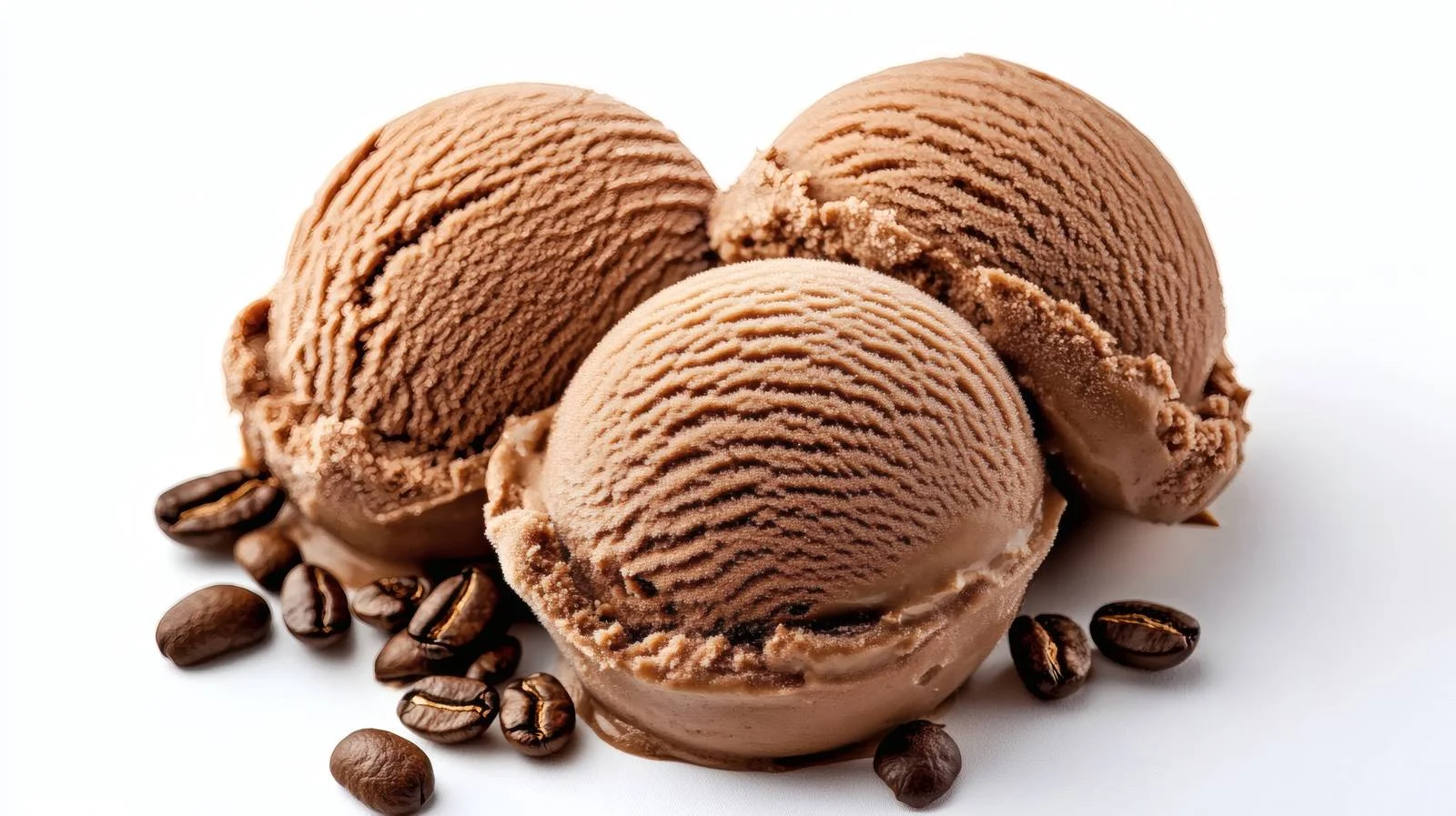 Gourmet Coffee Ice Cream on White Background — free download from Dotvec