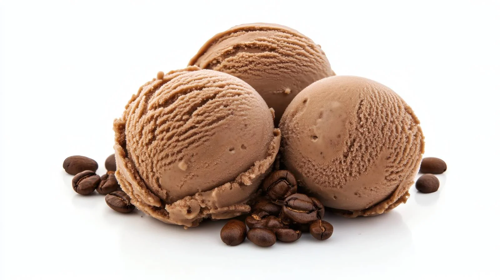 Delicious Coffee Ice Cream on White — free download from Dotvec