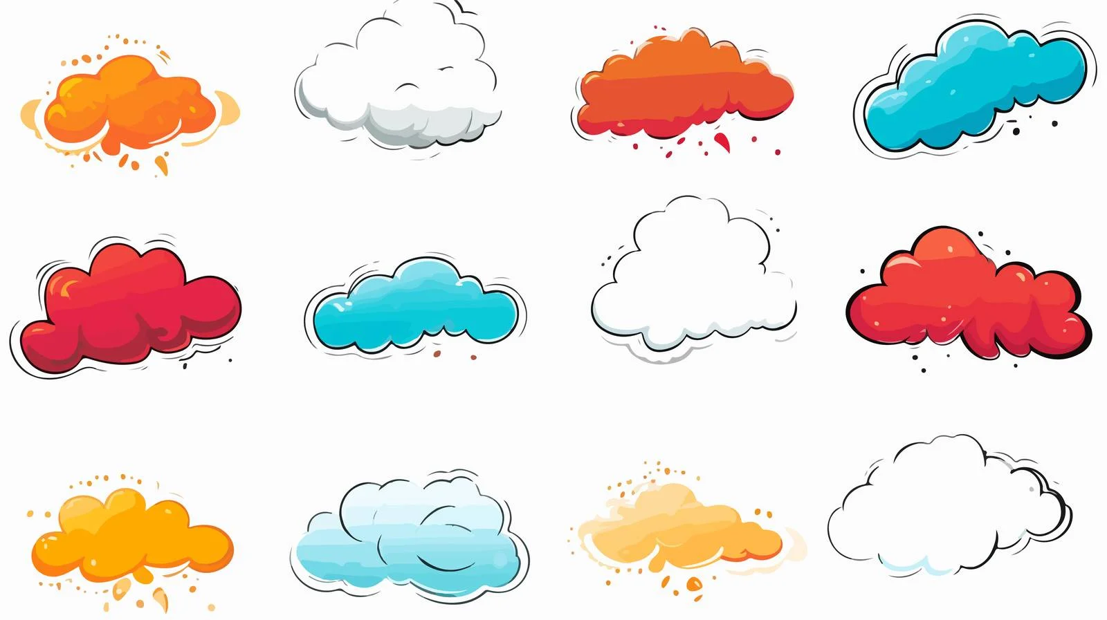 Speech Bubble Style Vector Collection — free download from Dotvec